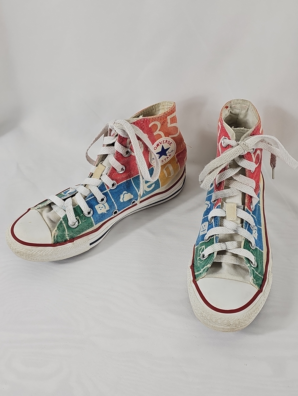 Converse X Microsoft High-Top Canvas Sneakers in Multi-Color